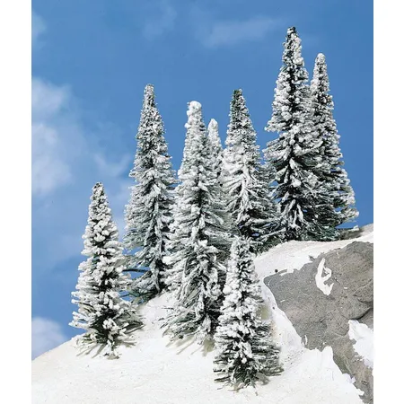Heki 2161 8 Schneetannen 7-12 cm