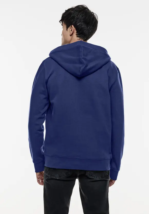 Hoodiejacke mit Taschen - true blue