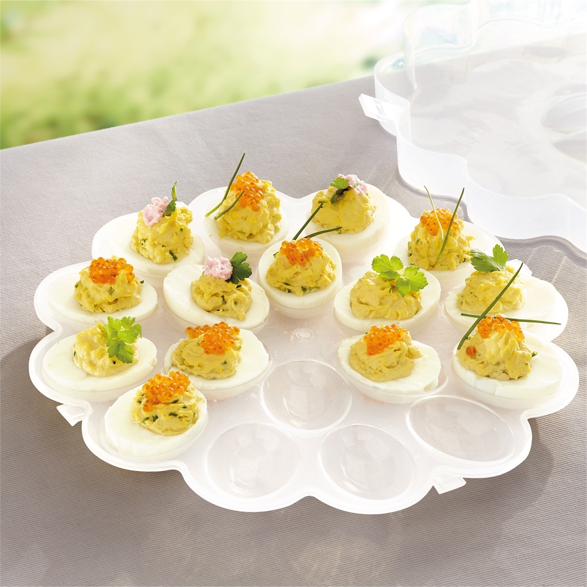 Service œufs mimosa