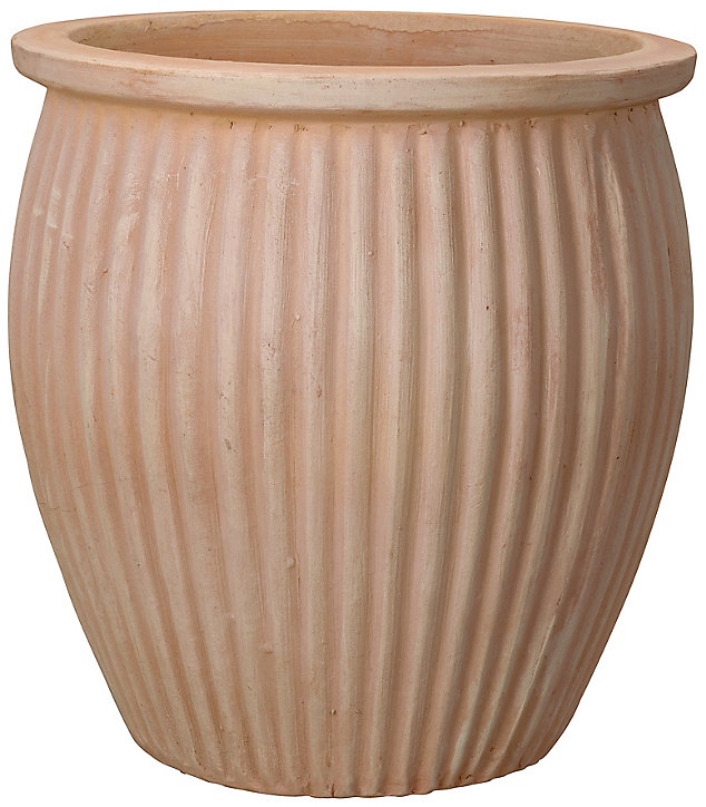 Vase Haut terre cuite Deroma Atlas ø28 x h.29,5 cm