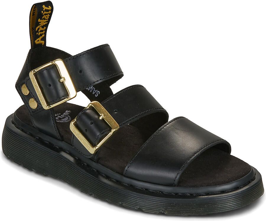 Dr. Martens Platte sandalen Gryphon Strap Sandal Black Atlas