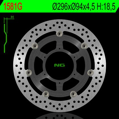 Disque de frein Rond NG flottant