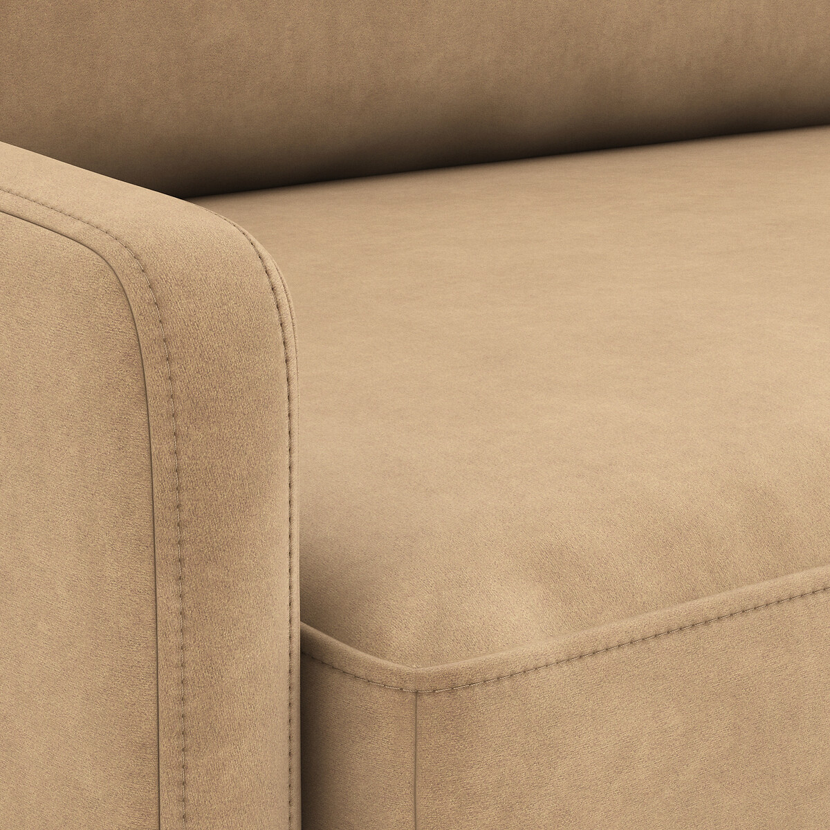 LA REDOUTE INTERIEURS<br>Sofá cama de veludo, espuma HR premium, Marta
