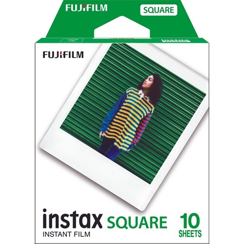 Appareil photo instantané Fujifilm Pack Evasion Instax Square SQ1 Bleu + 10 vues + Housse
