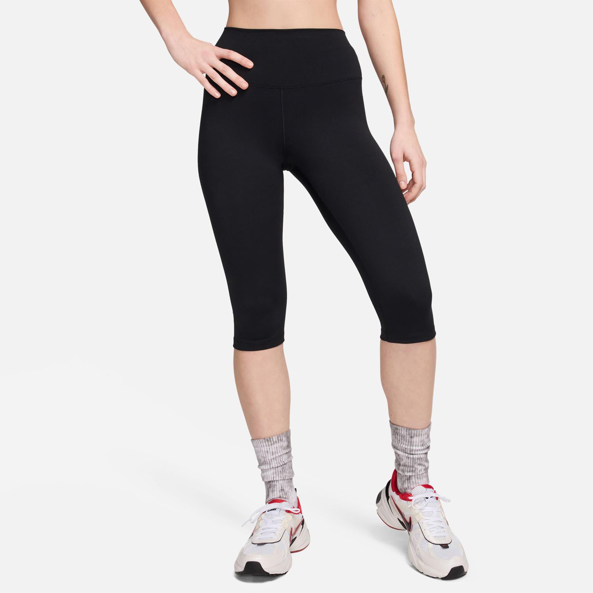 Nike Dri-Fit One High-Waisted Capri Collant Tight Femmes - Noir