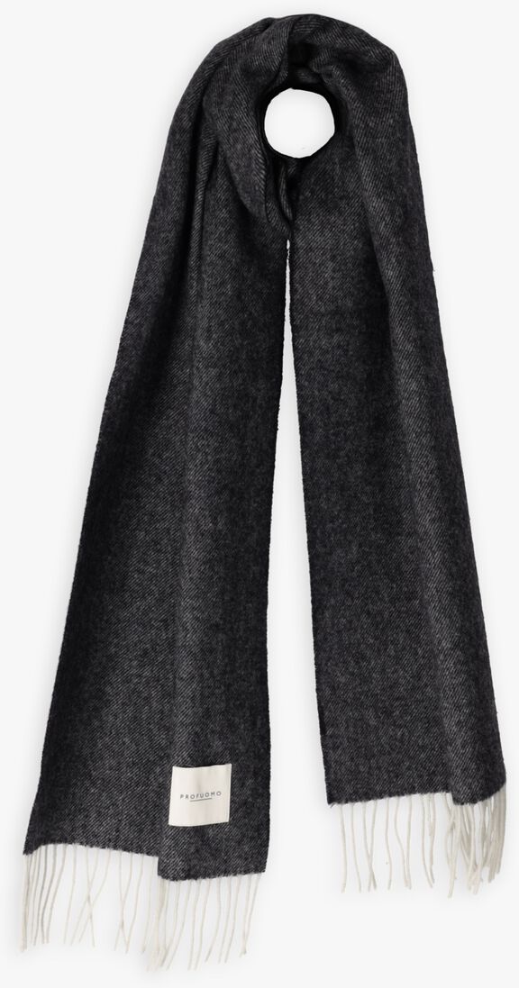 donkerblauwe profuomo sjaal scarf lambswool