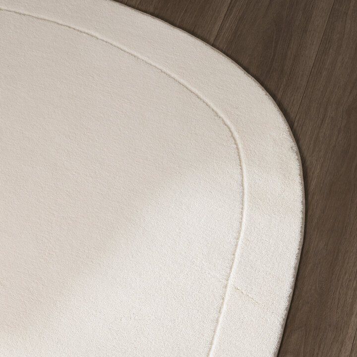 Organisch vloerkleed - Halo Pebble Creme