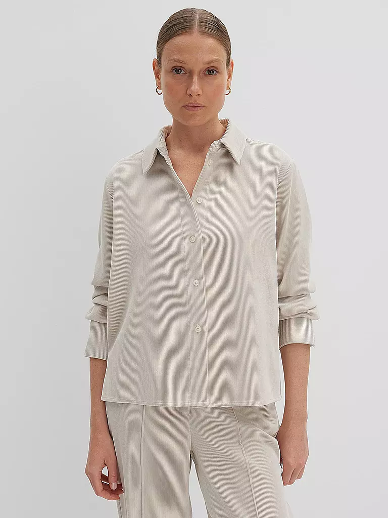 SOMEDAY Cordbluse ZORTNEY DETAIL creme
