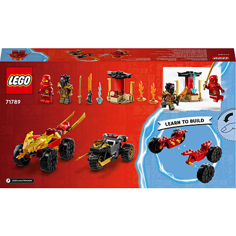 LEGO® NINJAGO® Kai og Ras' bil- og motorcykelkamp 71789