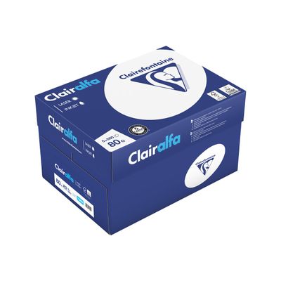 Clairefontaine CLAIRALFA - Papier blanc - A3 (297 x 420 mm) - 80 g/m² - 2500 feuilles (carton de 5 ramettes)