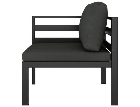 LES TENDANCES - Salon extérieur Salon de jardin-gris-6 places-60x60x38-369539