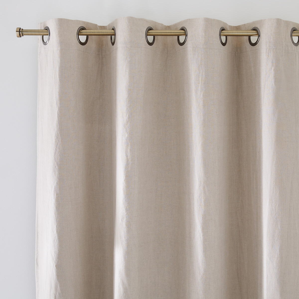 LA REDOUTE INTERIEURS<br>Cortina blackout em linho lavado com ilhós Onega