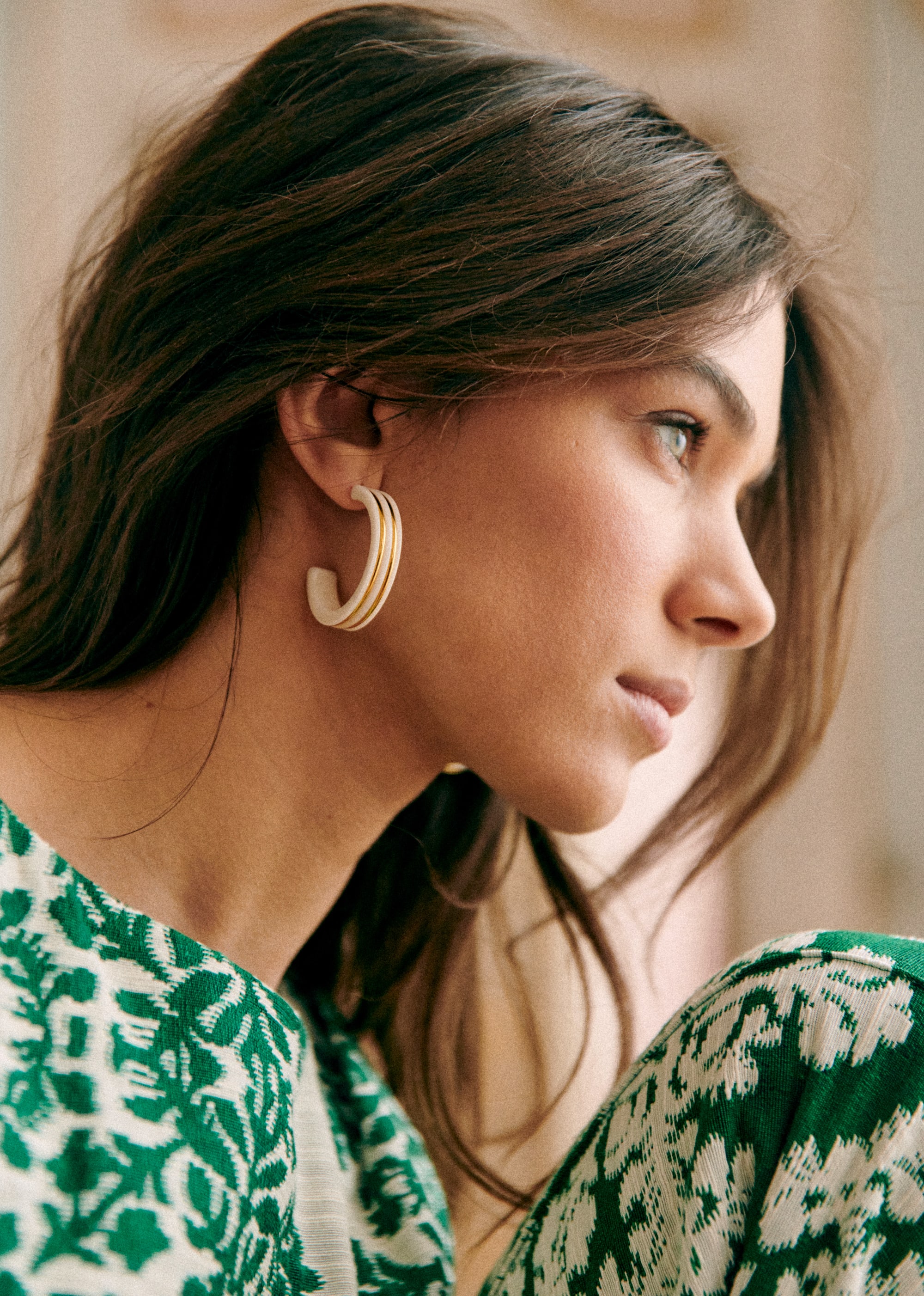Anneaux Alix - Écru - E-SHOP/BIJOUX Boucles d'Oreilles 5905798