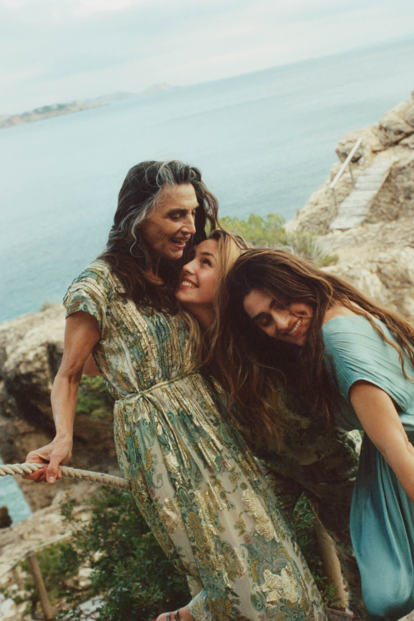 Quase. Vestido midi estampado - Verde