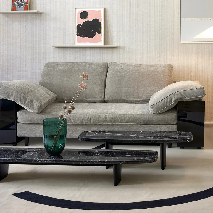 ClassiCon - Matéria Beistelltisch, 110 x 39 cm, Marmor Nero Marquina / schwarz