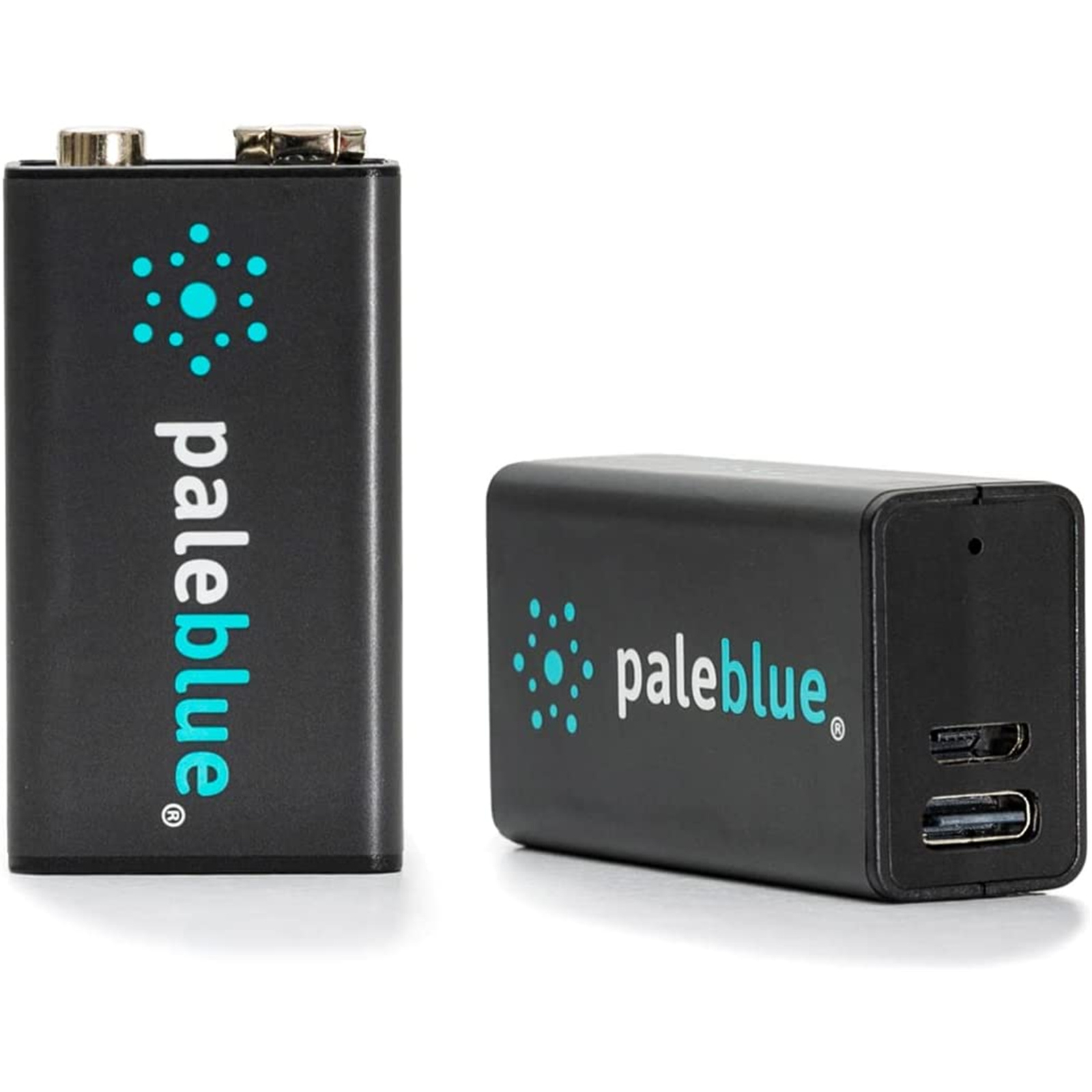 (2er Set) Earth USB C Wiederaufladbare 9 Volt 500mAh Li-Ion 9V Akku Batterie (BP-9V-C)