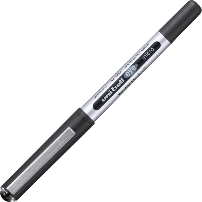 Stylo roller Uni Ball Eye à capuchon pointe micro 0,5 mm- écriture fine