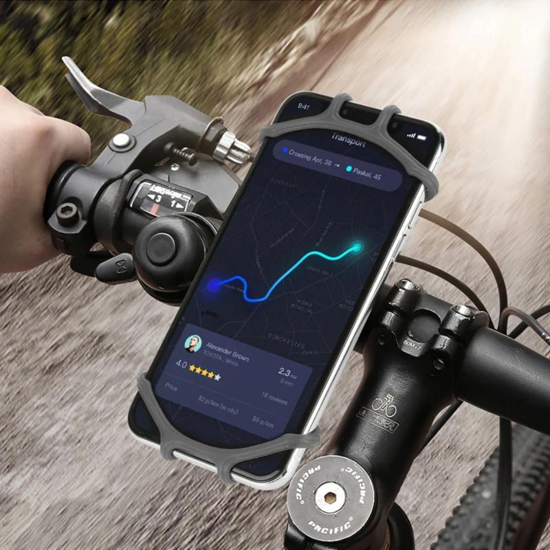 Allteq - ALTQ-BM-110 - Fietshouder - Zwart - Siliconen - Universeel