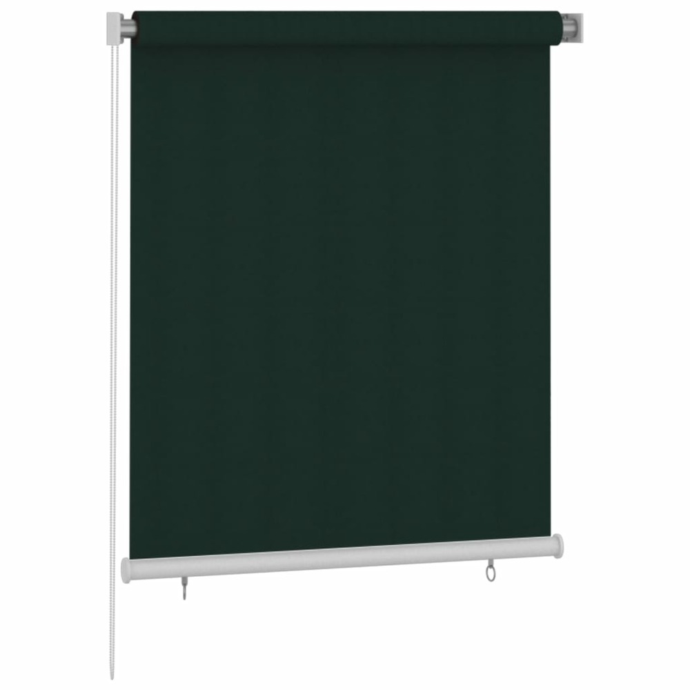 Store roulant d'extérieur 120x140 cm vert foncé pehd