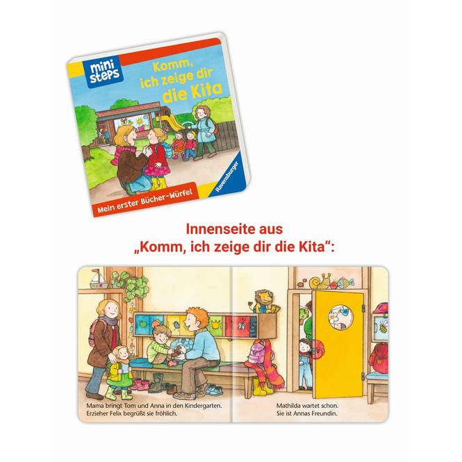 ministeps - Kita, Zoo & Feuerwehr - 6 Mini-Bücher im Set