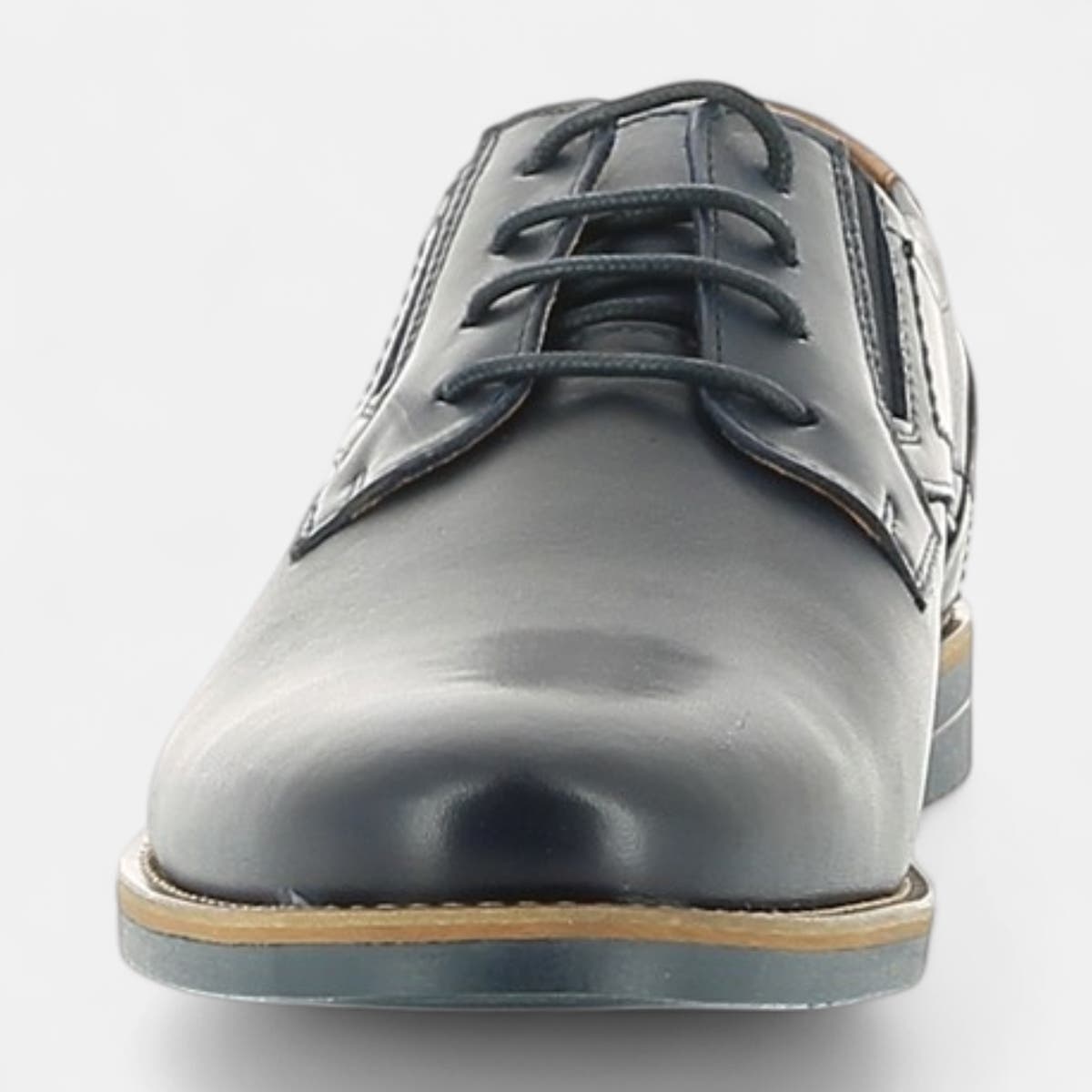 Derbies Homme en cuir bleu marine