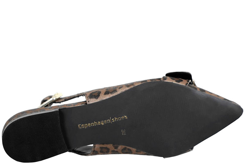COPENHAGEN SHOES CALL IT LOVE LEOPARD SLINGBACK I SKIND