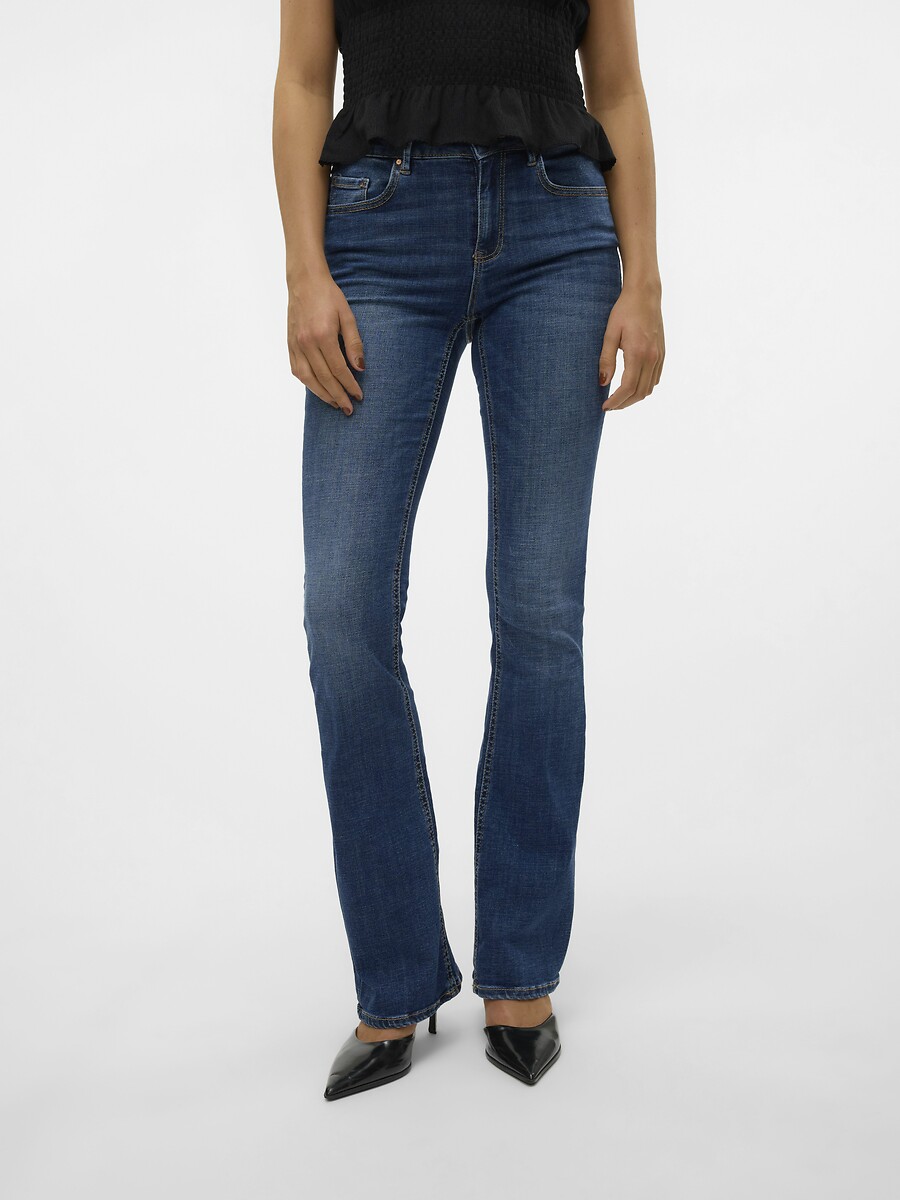 VERO MODA<br>Calça flare, cintura padrão
