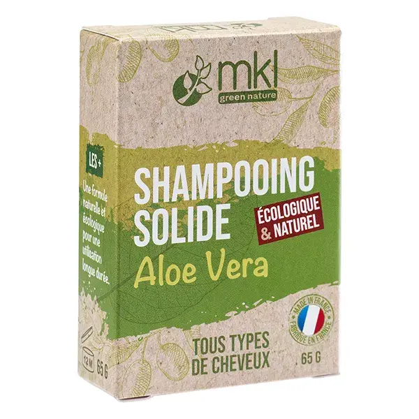 Shampoo sólido MKL Green Nature com Aloe Vera para cabelos normais 65g