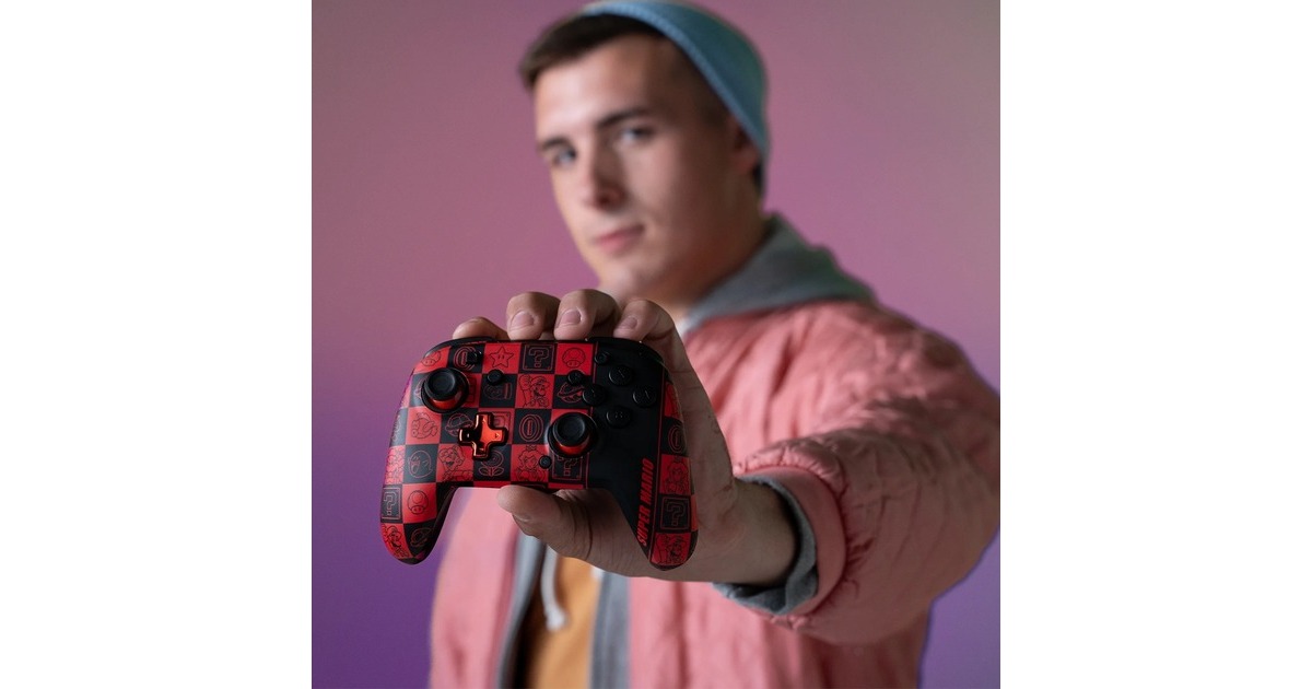 PDPWireless Controller - Rematch Glow  (Rood/zwart, Nintendo Switch, Nintendo Switch - OLED, Nintendo Switch Lite)