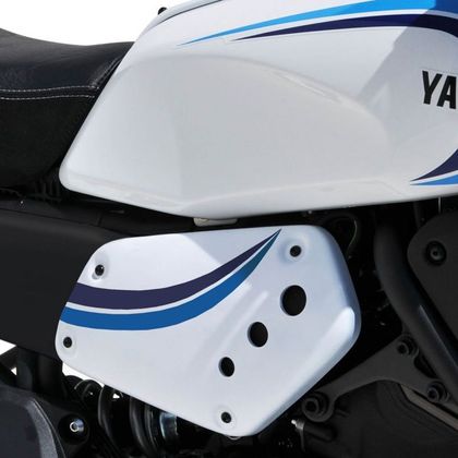 Plaques latérales Ermax Caches latéraux XSR 700 - Blanc / Bleu