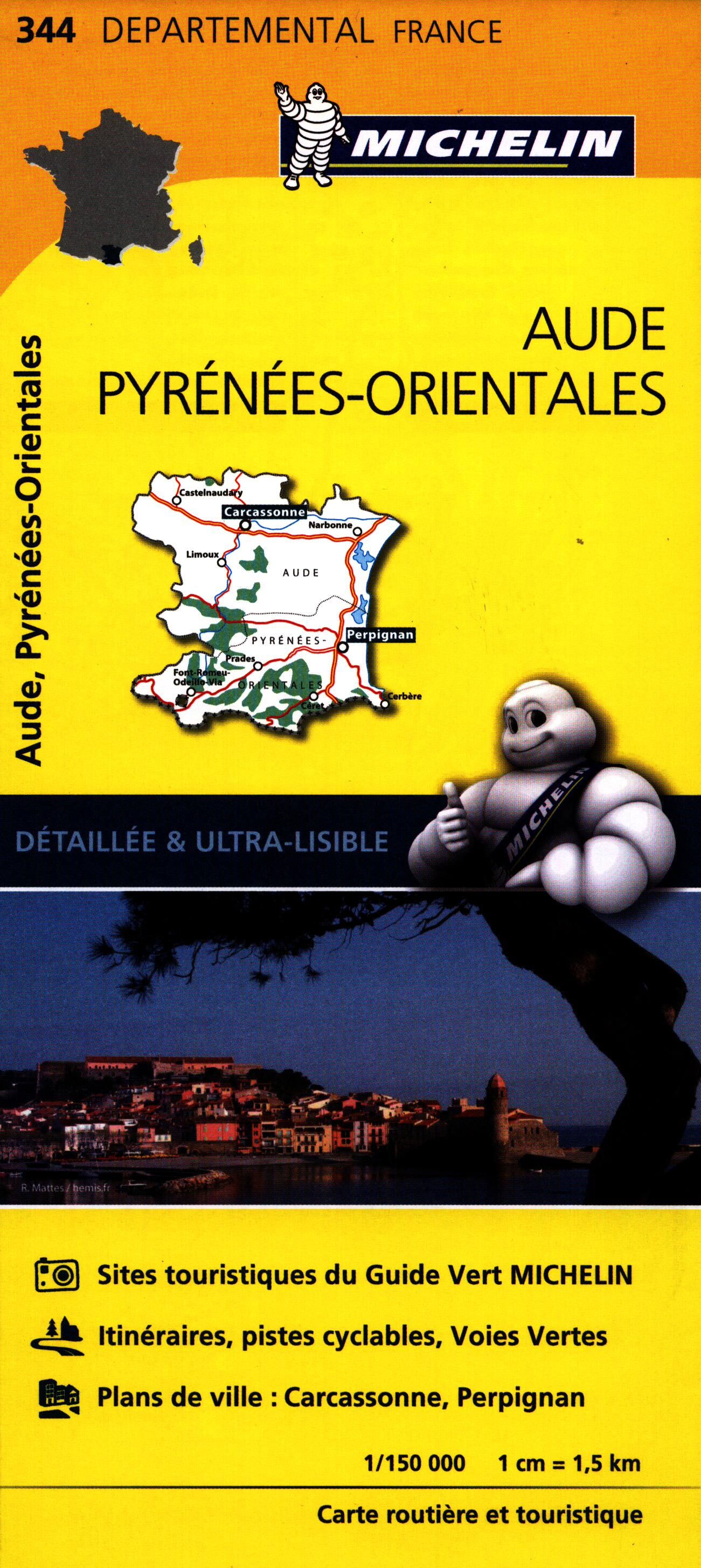 MICHELIN - 344 AUDE PYRENEES ORIENTALES