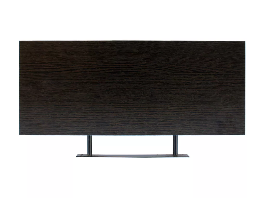 Set De 2 Etagères Murales Moderne Marron Wengè Mdf 3,8x60x25