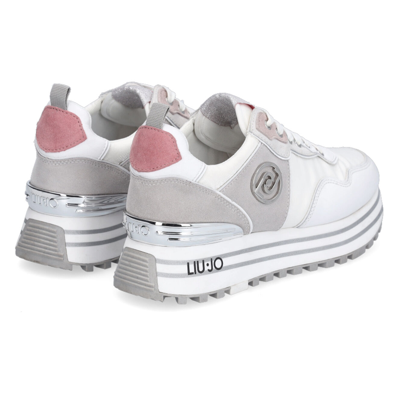 Liu-Jo Sneakers en Cuir Loft blanc/gris