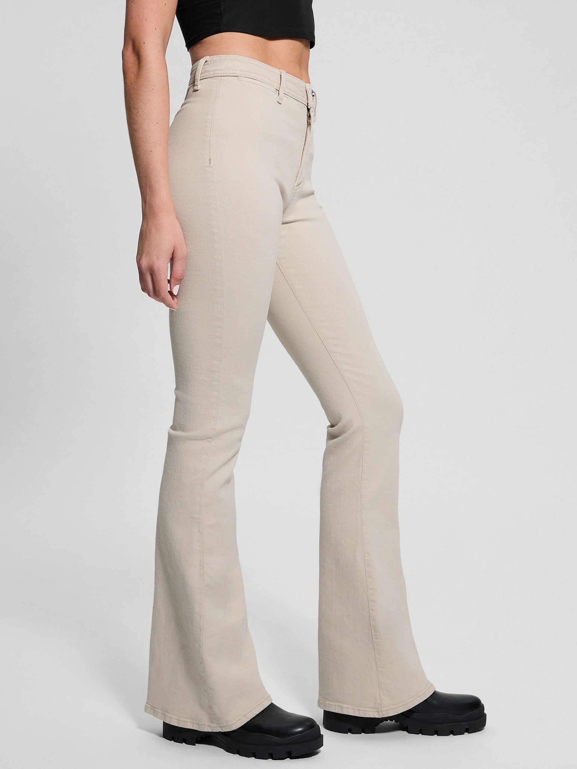 Calça jeans flare de cintura alta Eco Belle