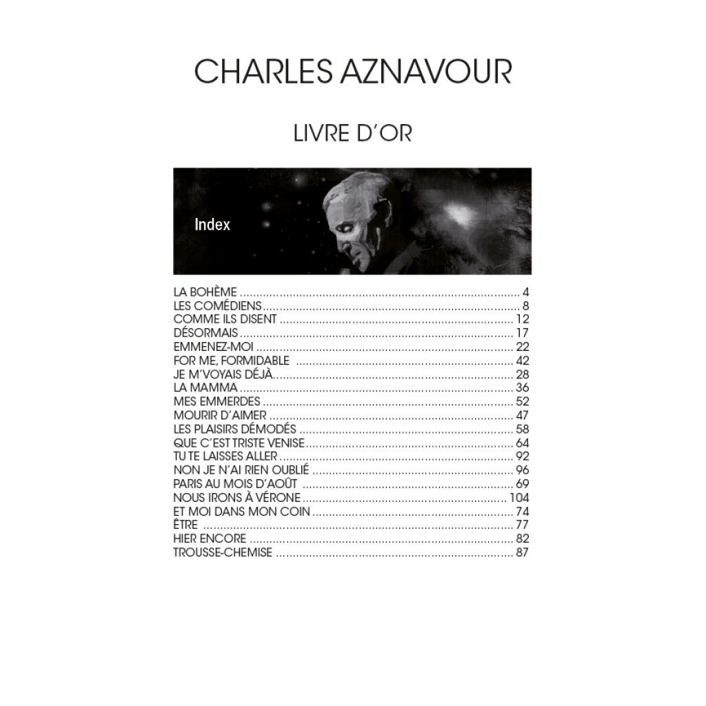 Hal Leonard Charles Aznavour : Livre d'Or songboek voor piano, gitaar en zang