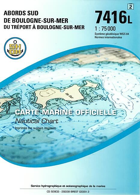 EPSHOM - 7416L ABORDS SUD DE BOULOGNE SUR MER