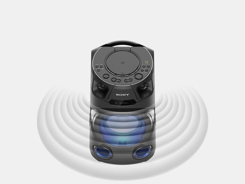 Sony Musik-System MHC-V13D Schwarz Leistungsstarkes Audiosystem mit Bluetooth