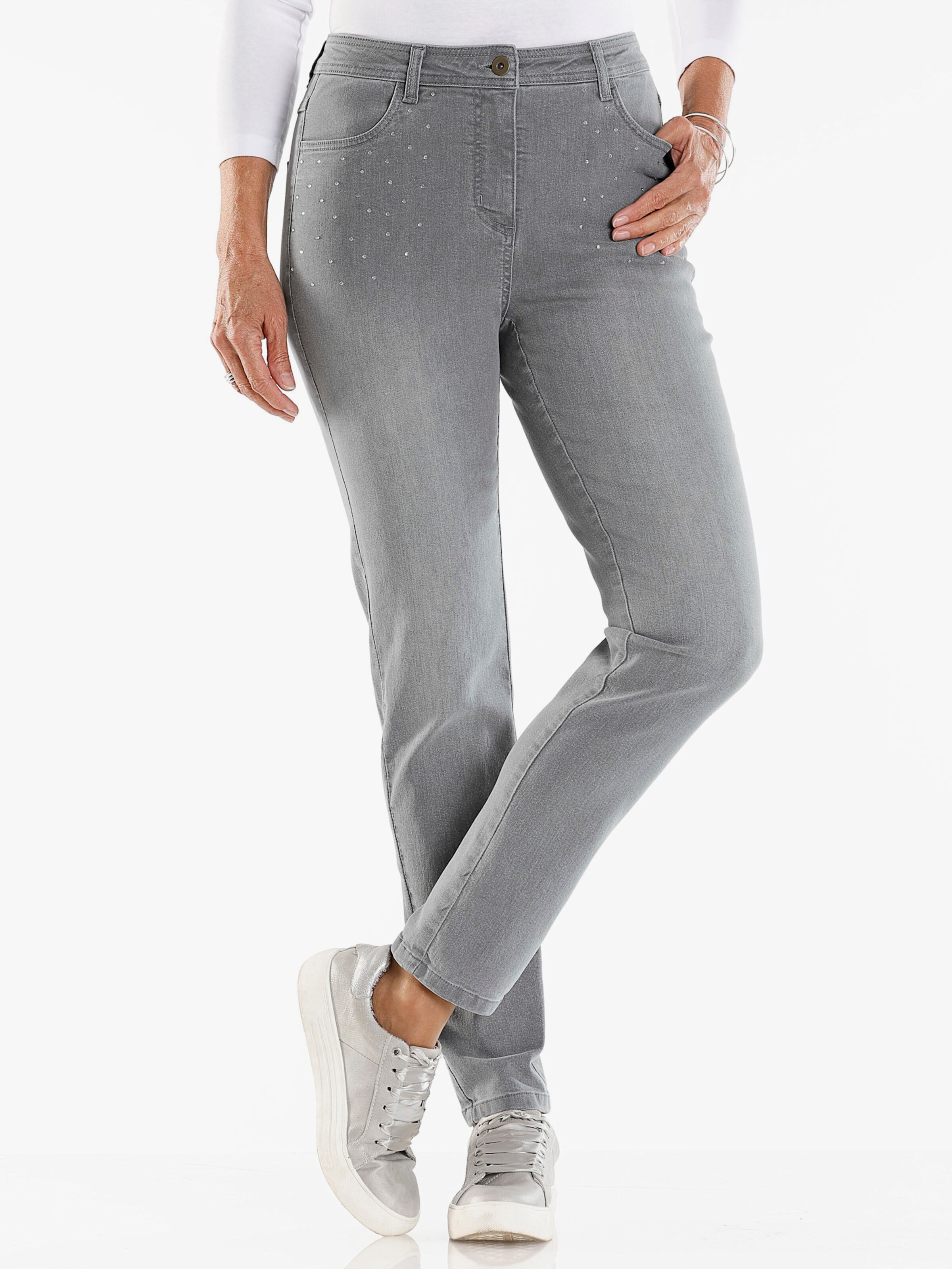 Jeans mit Glitzersteinchen