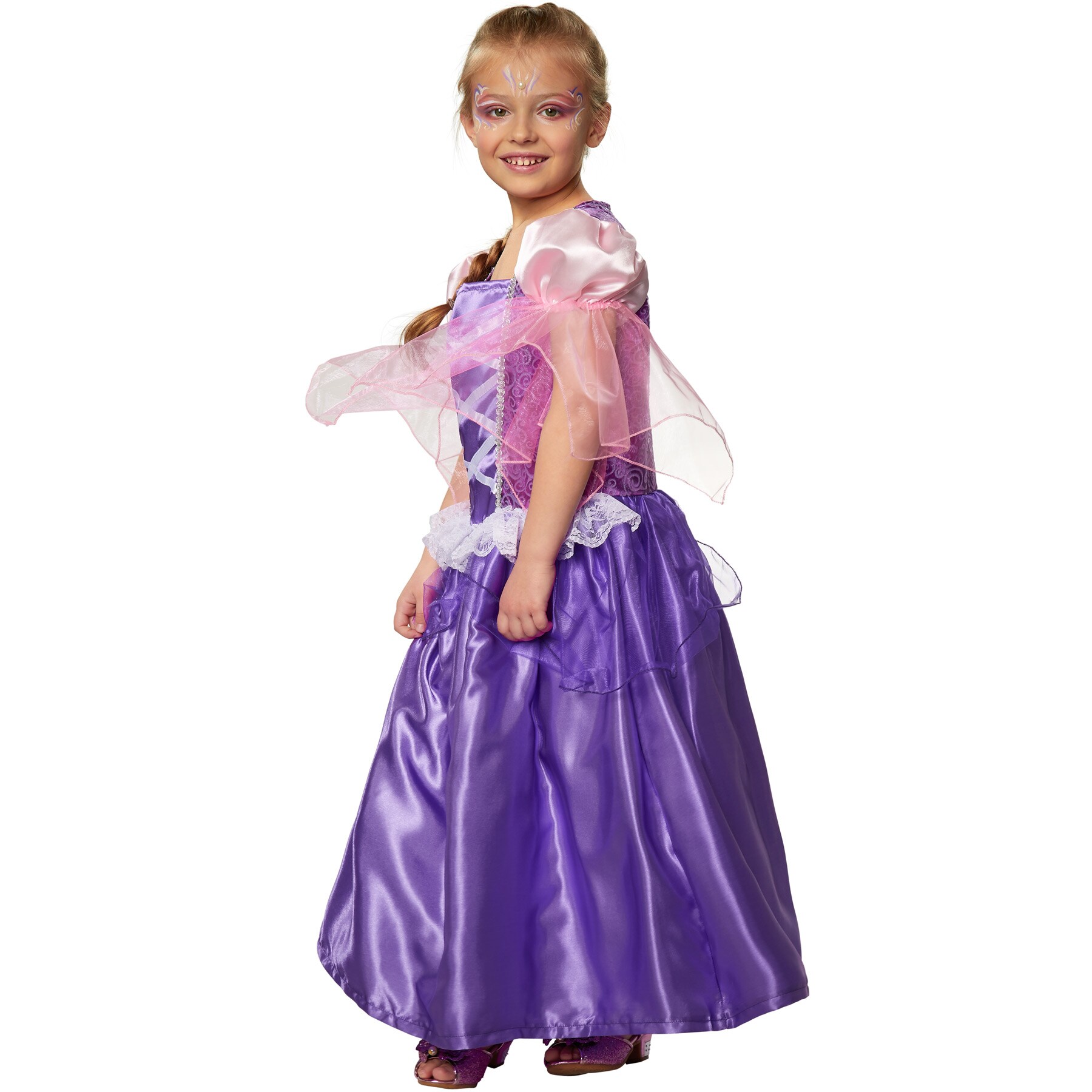 tectake® Mädchenkostüm Prinzessin Lavendela