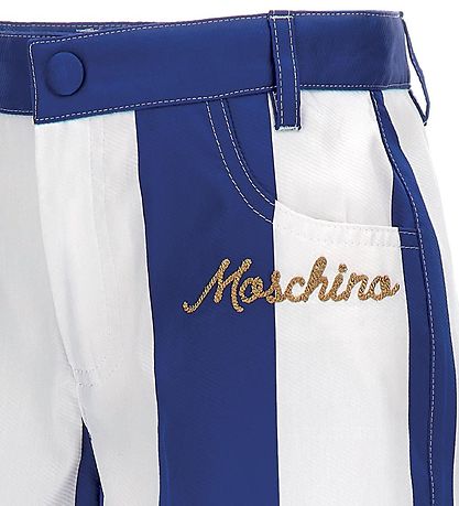 Moschino Shorts - Blau/Weiß gestreift