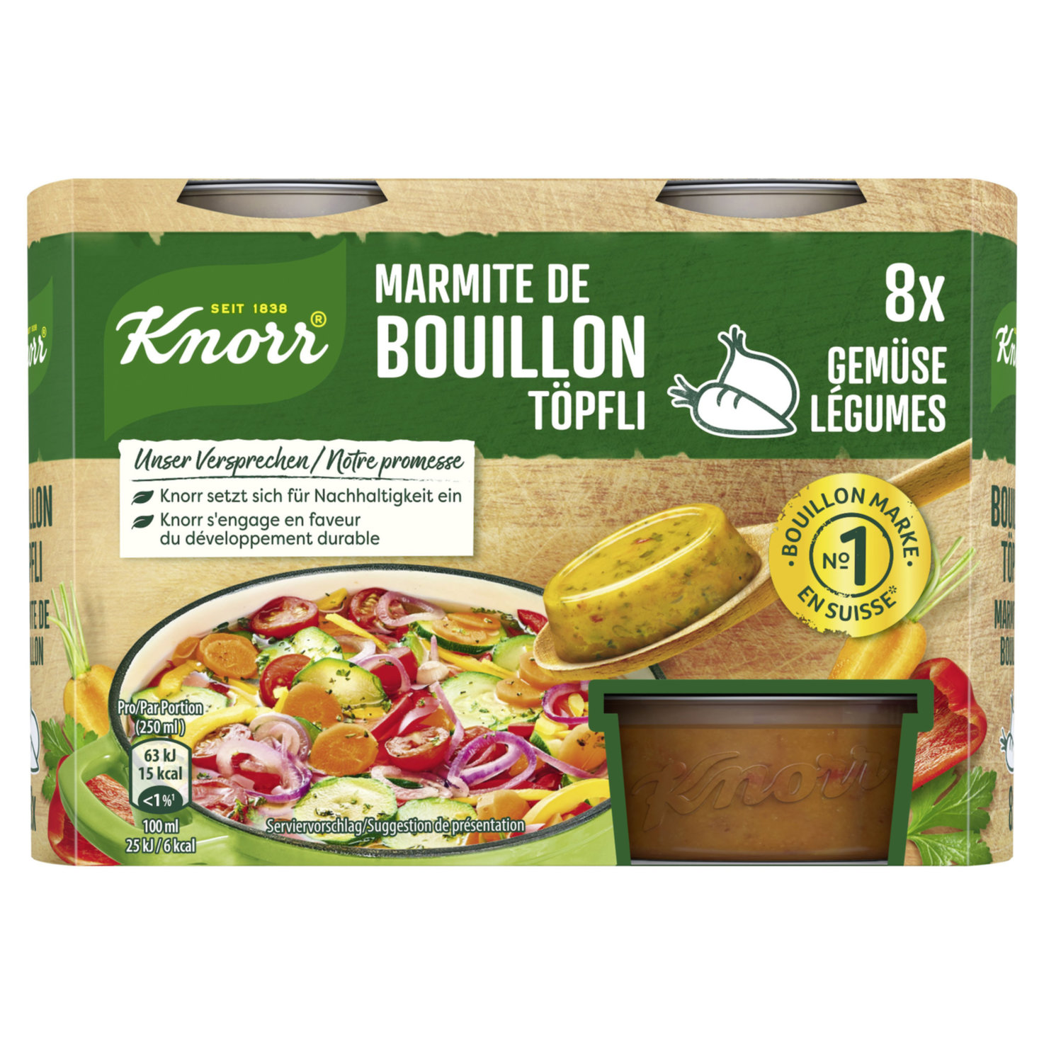 Knorr Gemüse-Bouillon Töpfli 8 Stück