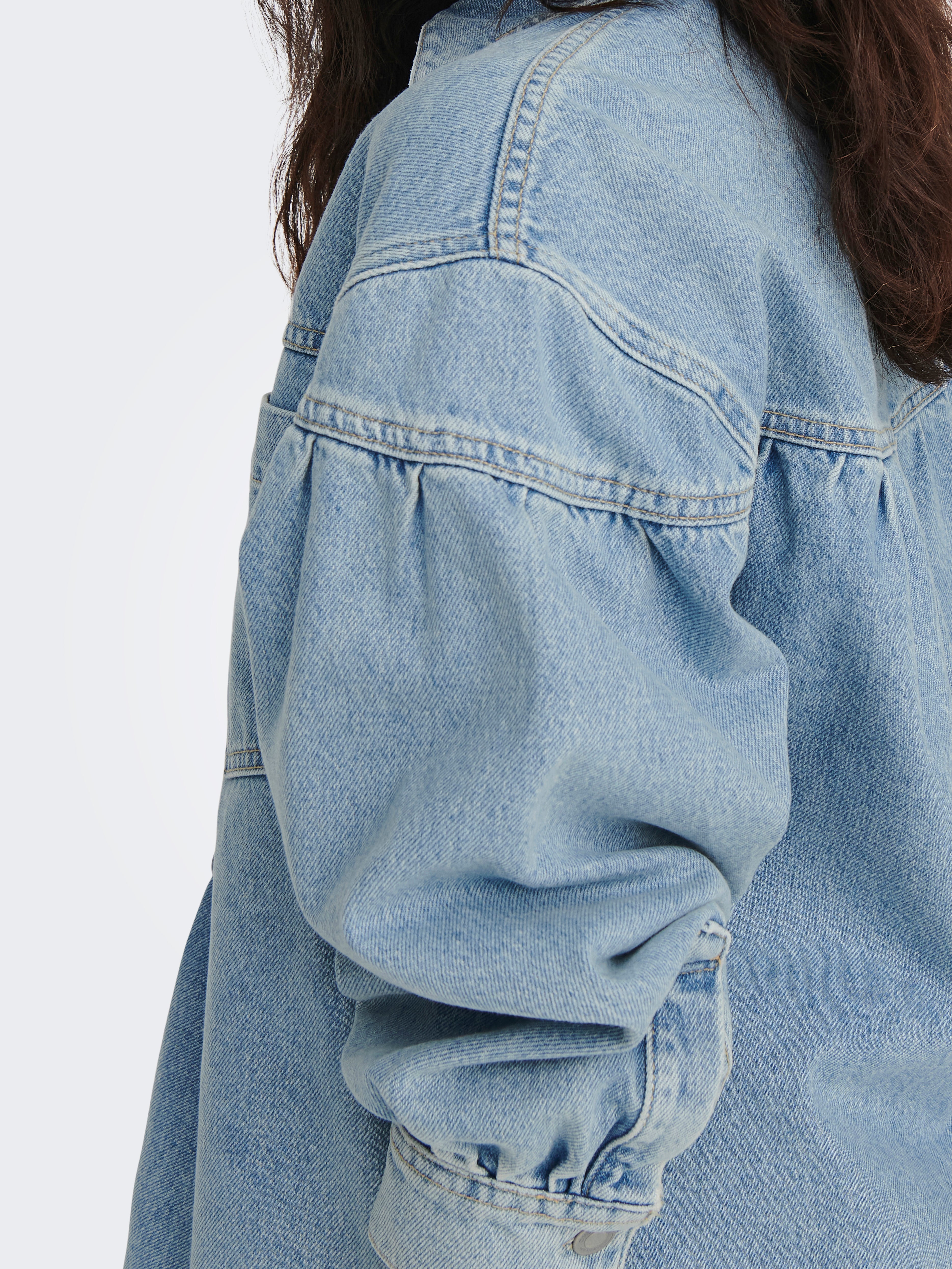 ONLANNI Jeansjacke Light Blue Denim