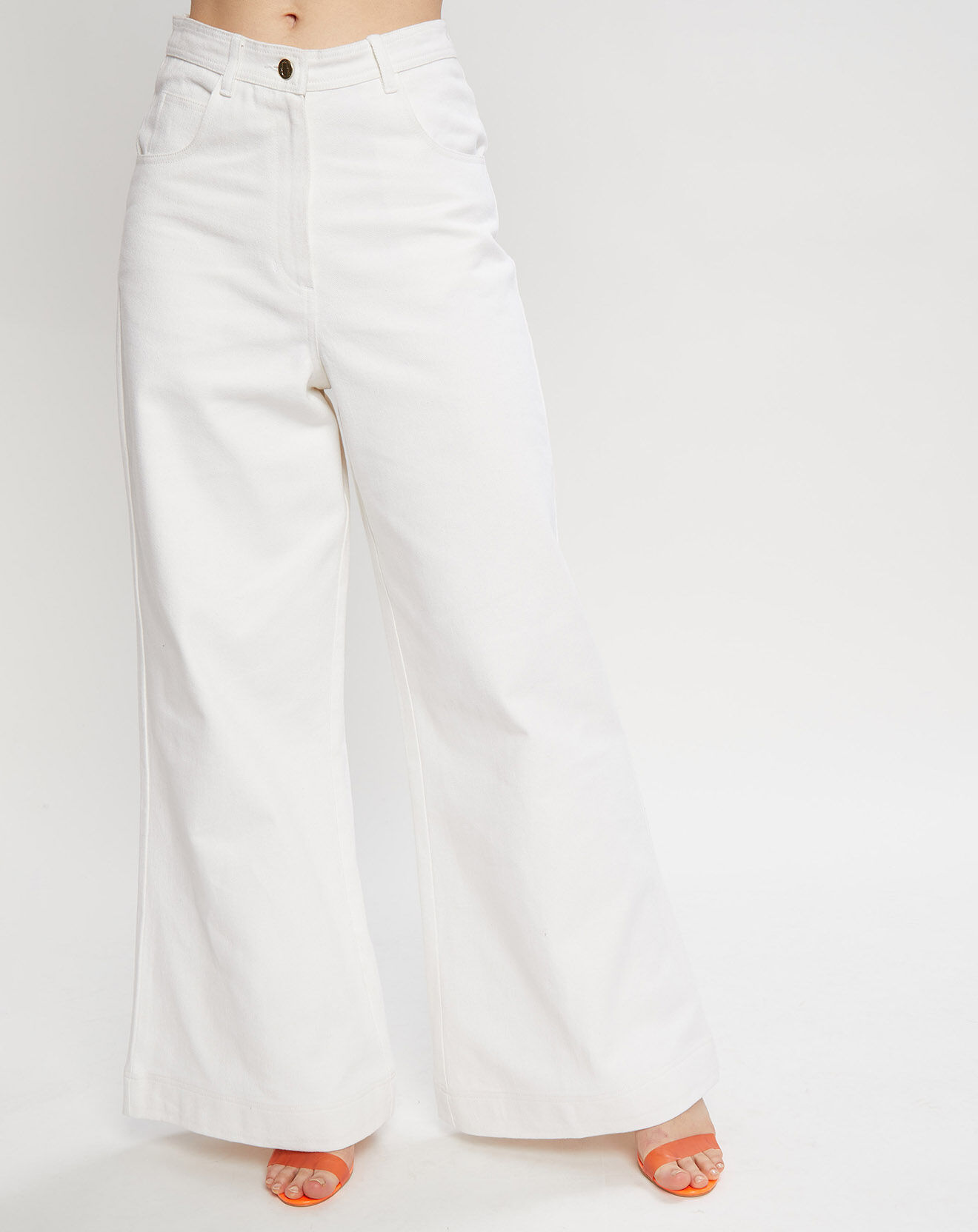 Manoush Jean Large Amerinjean blanc