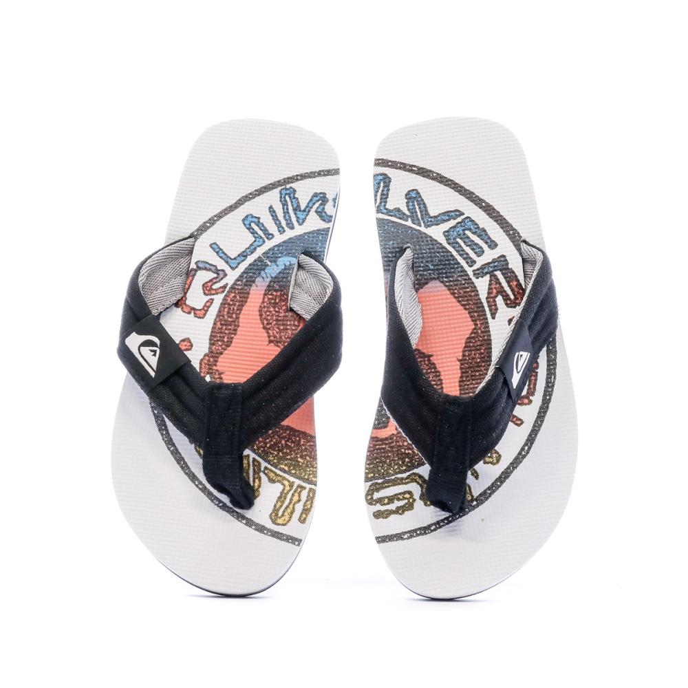 Quiksilver Tongs Blanche Garçon Quiksilver Layback