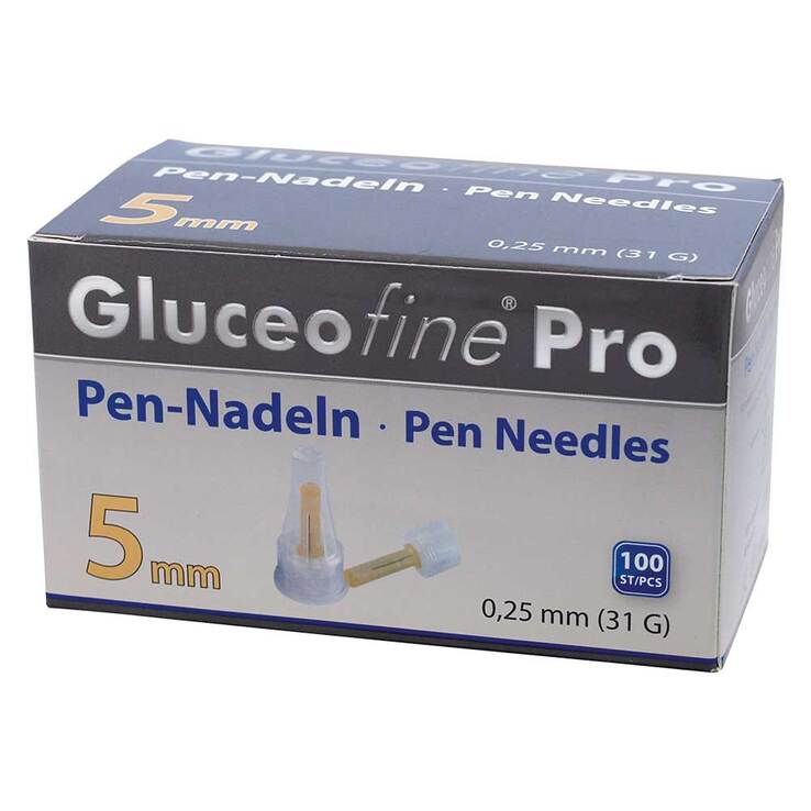 Gluceofine® Pro Pen-Nadeln 31 G 0,25x5 mm, 100 St