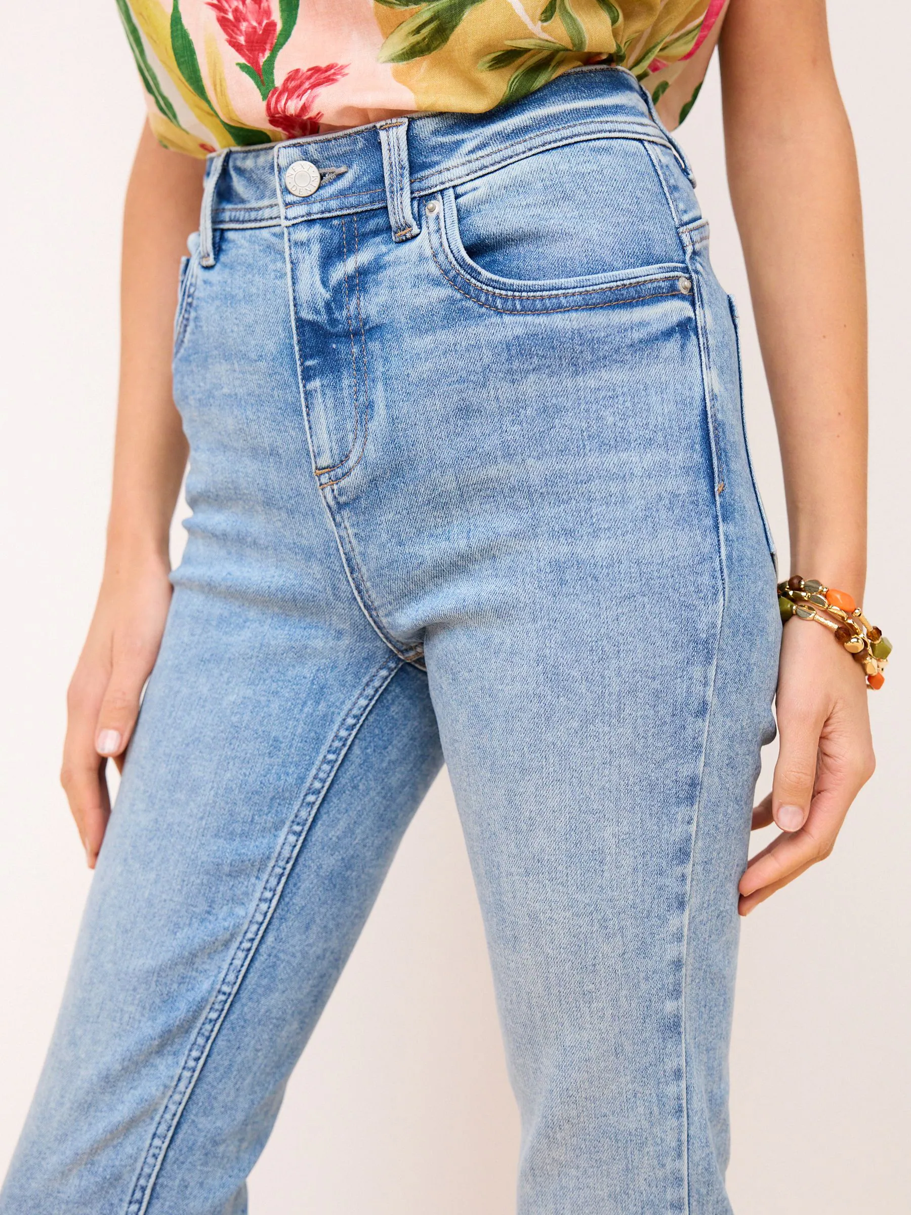 Lichtblauw - Superzachte slim-fit jeans