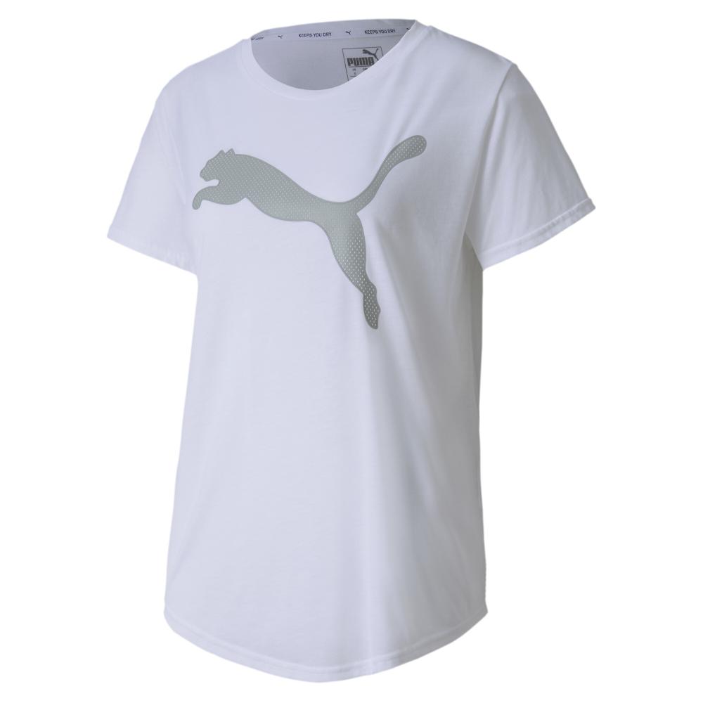 Puma T-shirt Blanc Femme Puma Evostripe