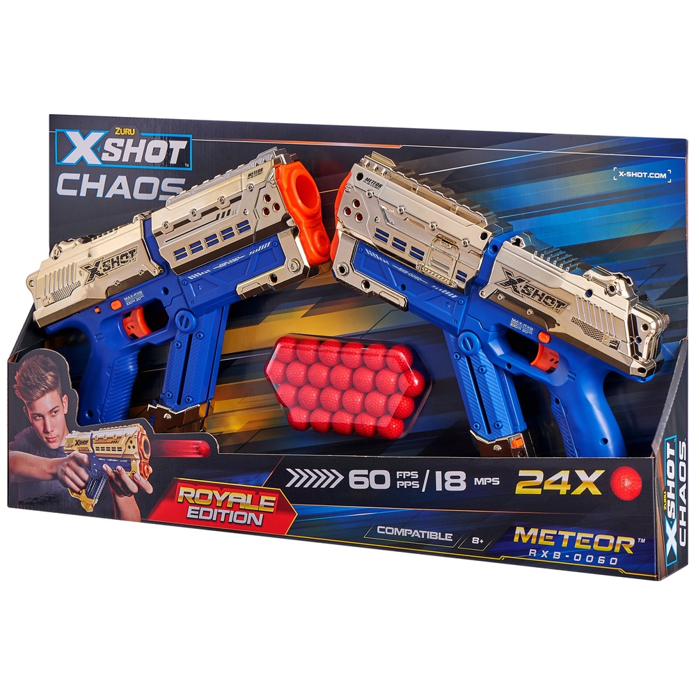 XSHOT Chaos Royale Edition 2er-Pack Meteor Round Blaster von ZURU