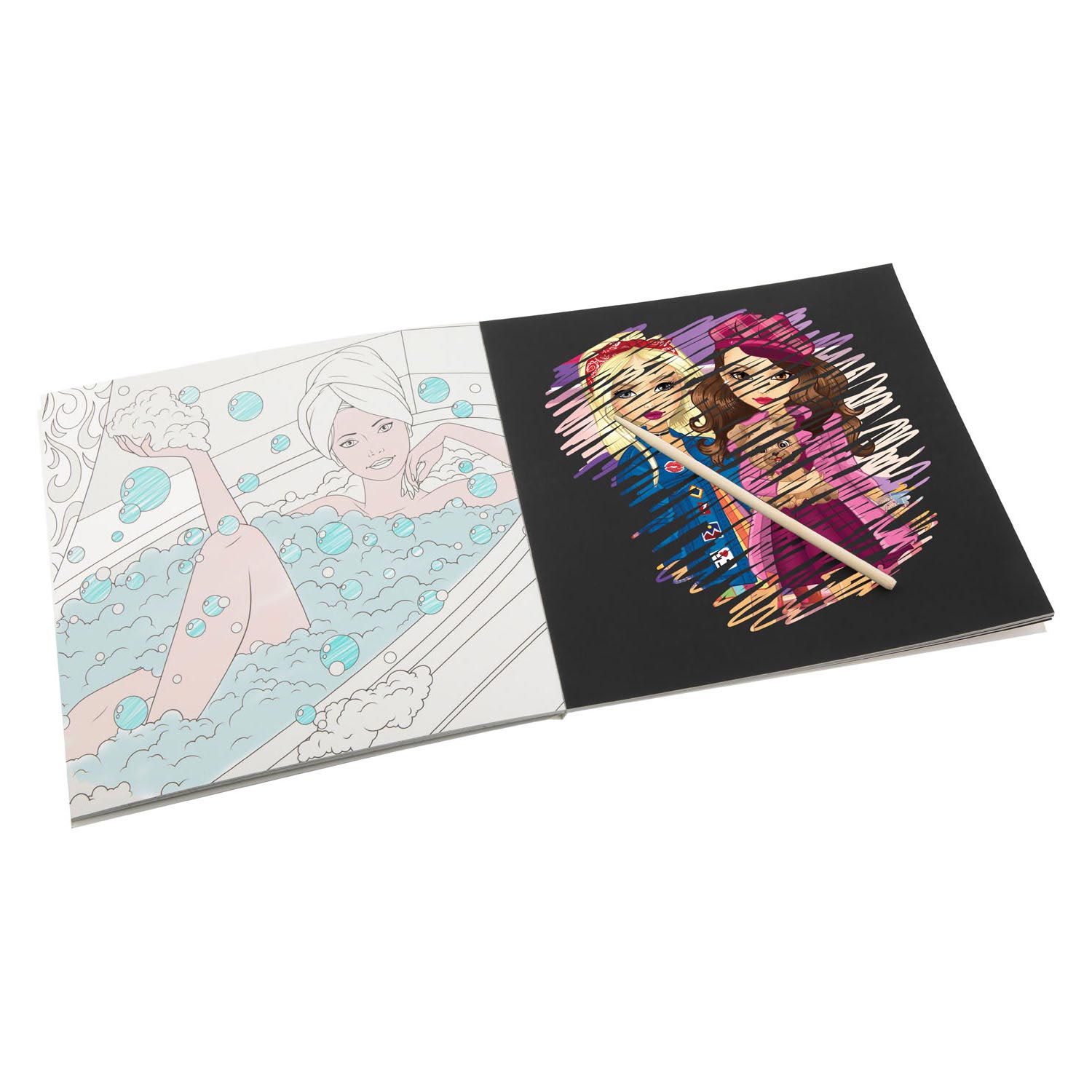 Besties Scratch- & Kleurboek