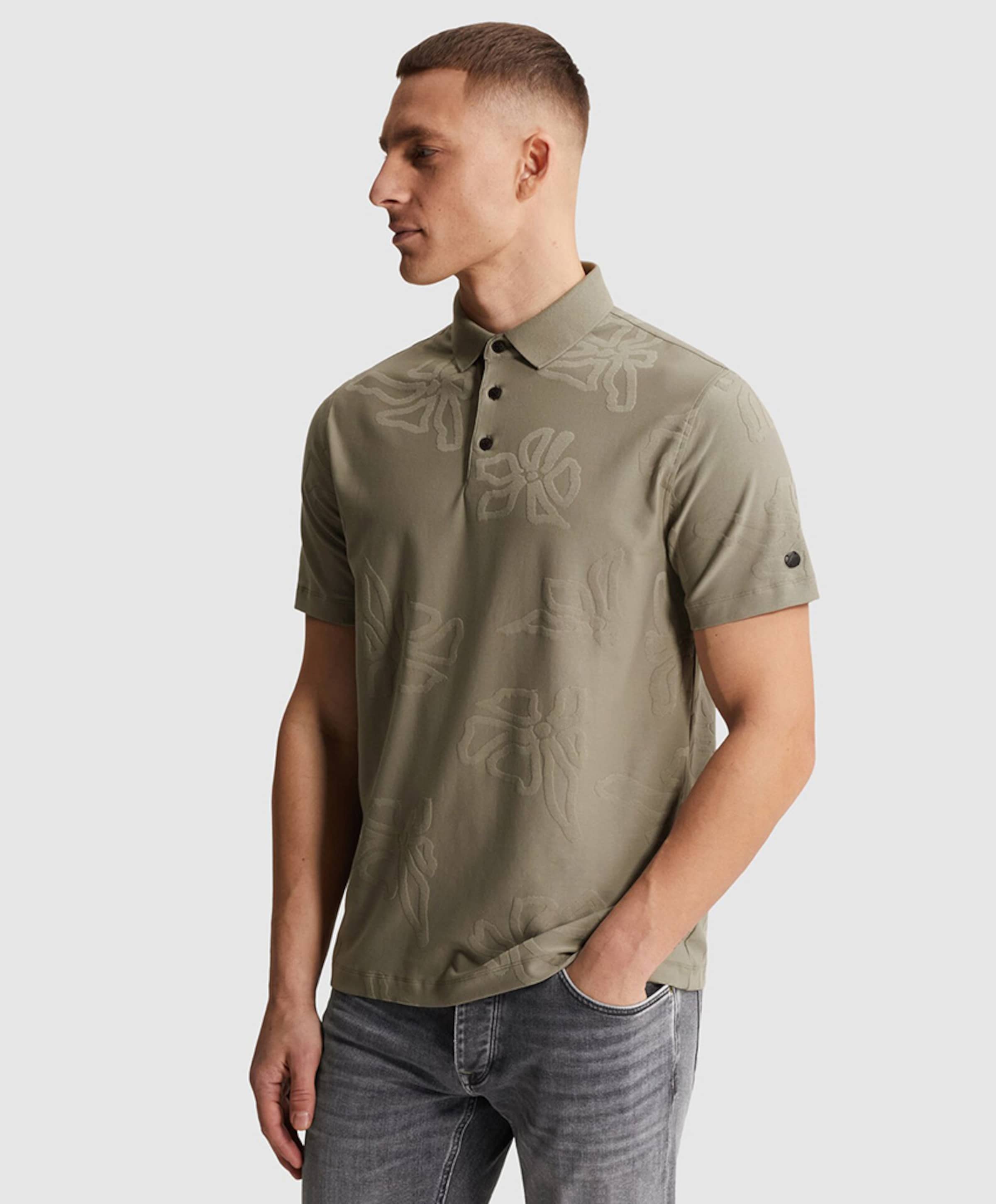 Cast Iron Heren polo groen